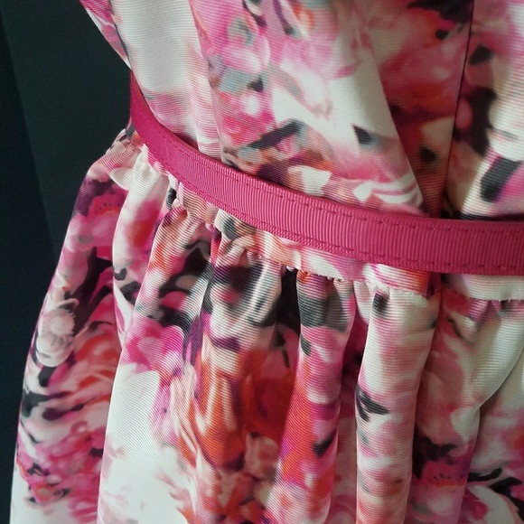 Eliza J floral A line dress with belt - Picture 4 of 7